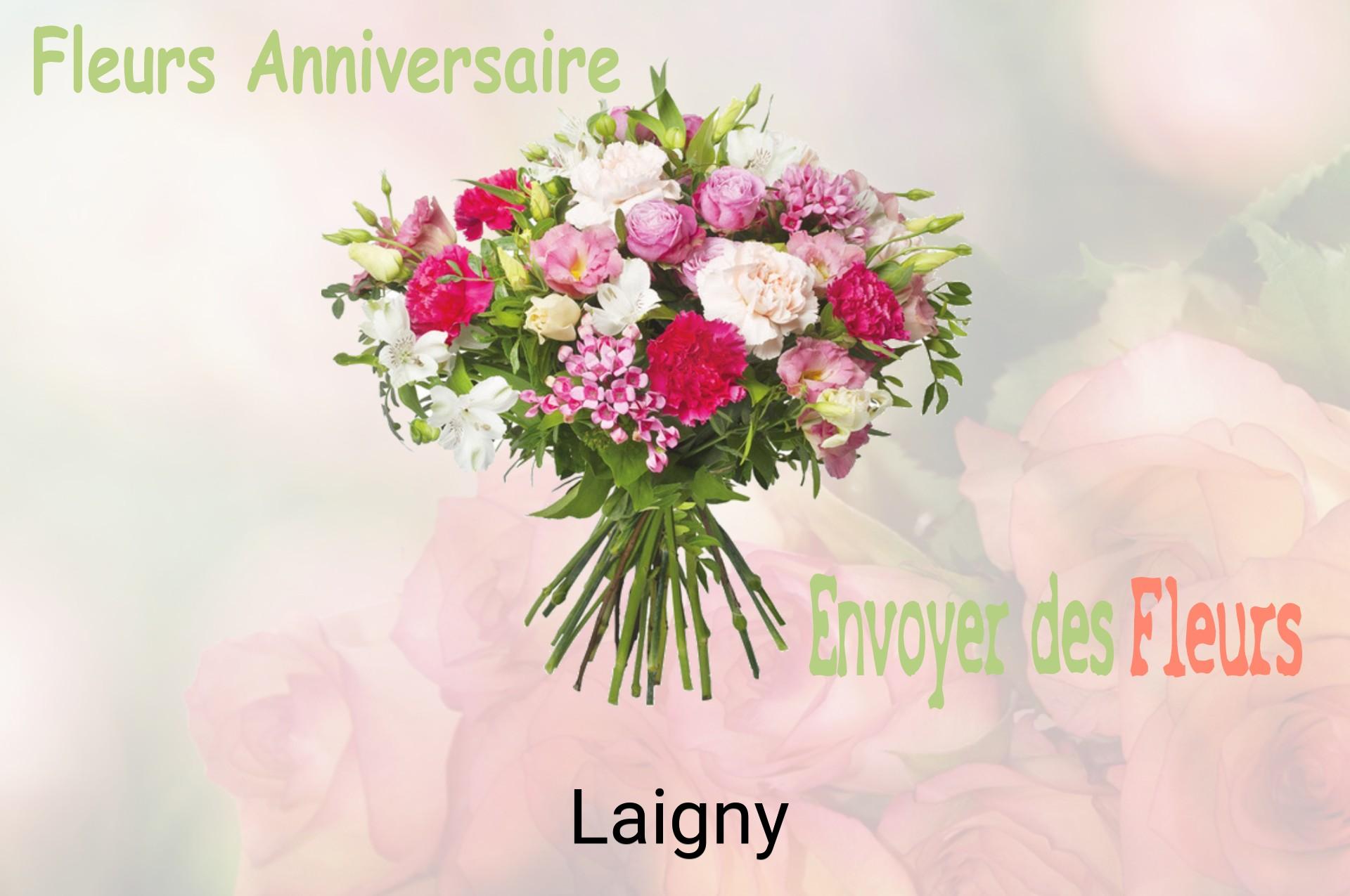 Bouquet de fleurs d’anniversaire livré à Laigny